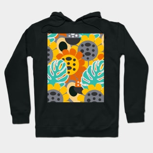 Sunflowers and leaves Hoodie